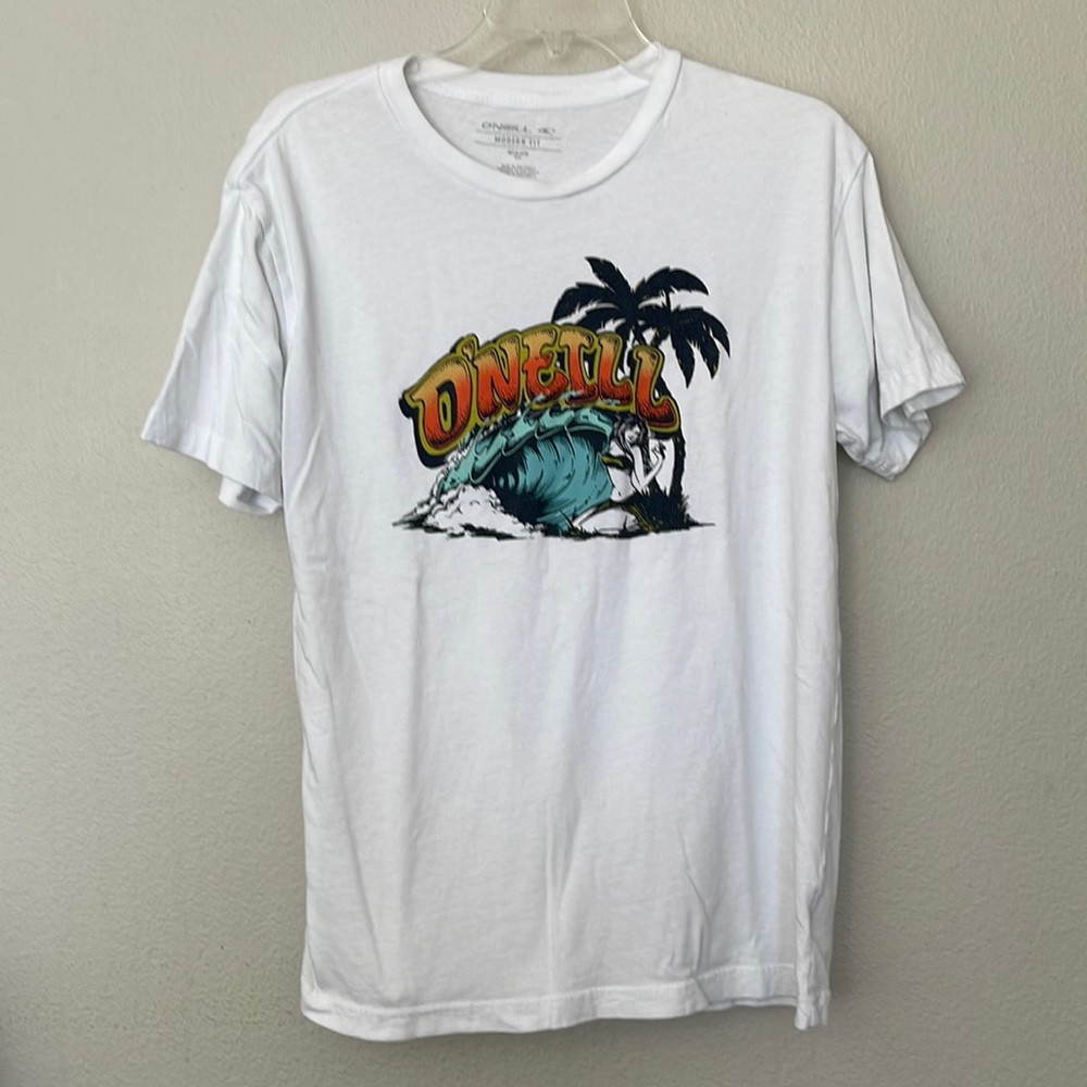 O’NEILL MEN’S CREWNECK SURFER WHITE T-SHIRT